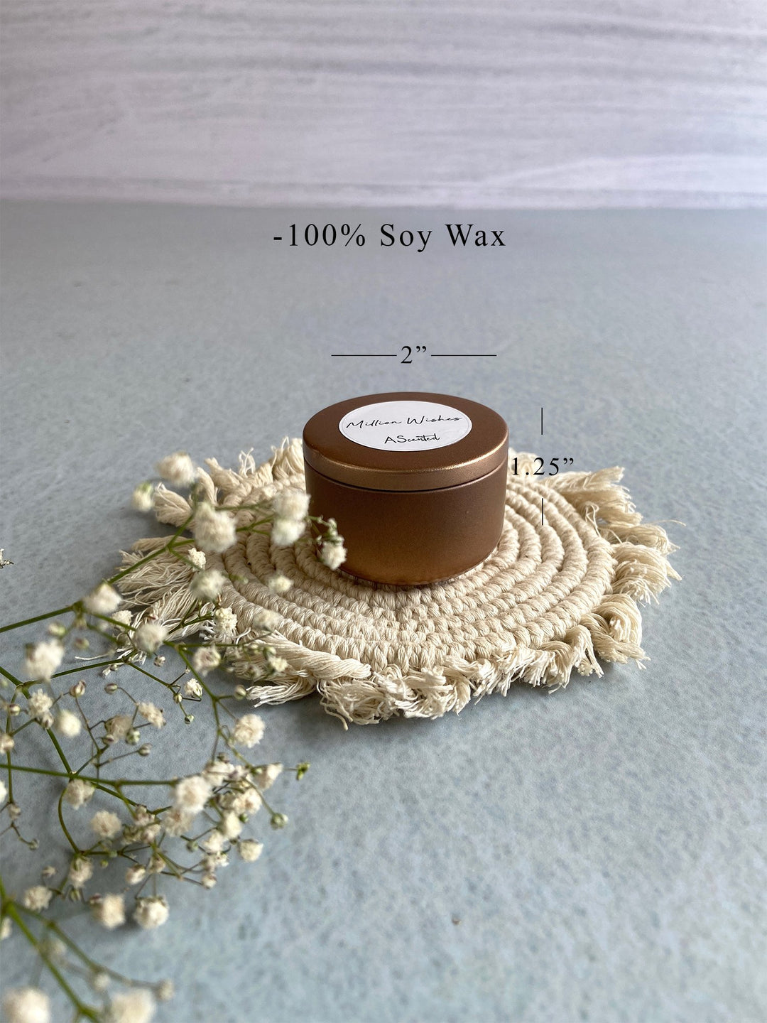 A Million Wishes- MIni Tin Candle