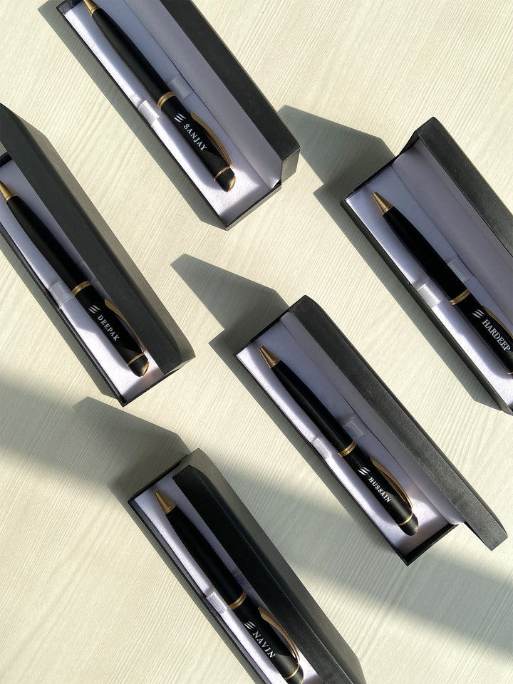 Customised Matte Black Pen