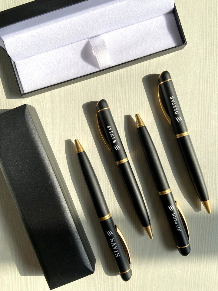 Customised Matte Black Pen