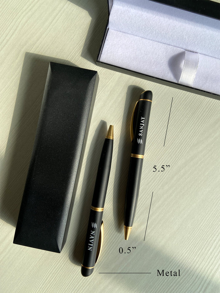 Customised Matte Black Pen