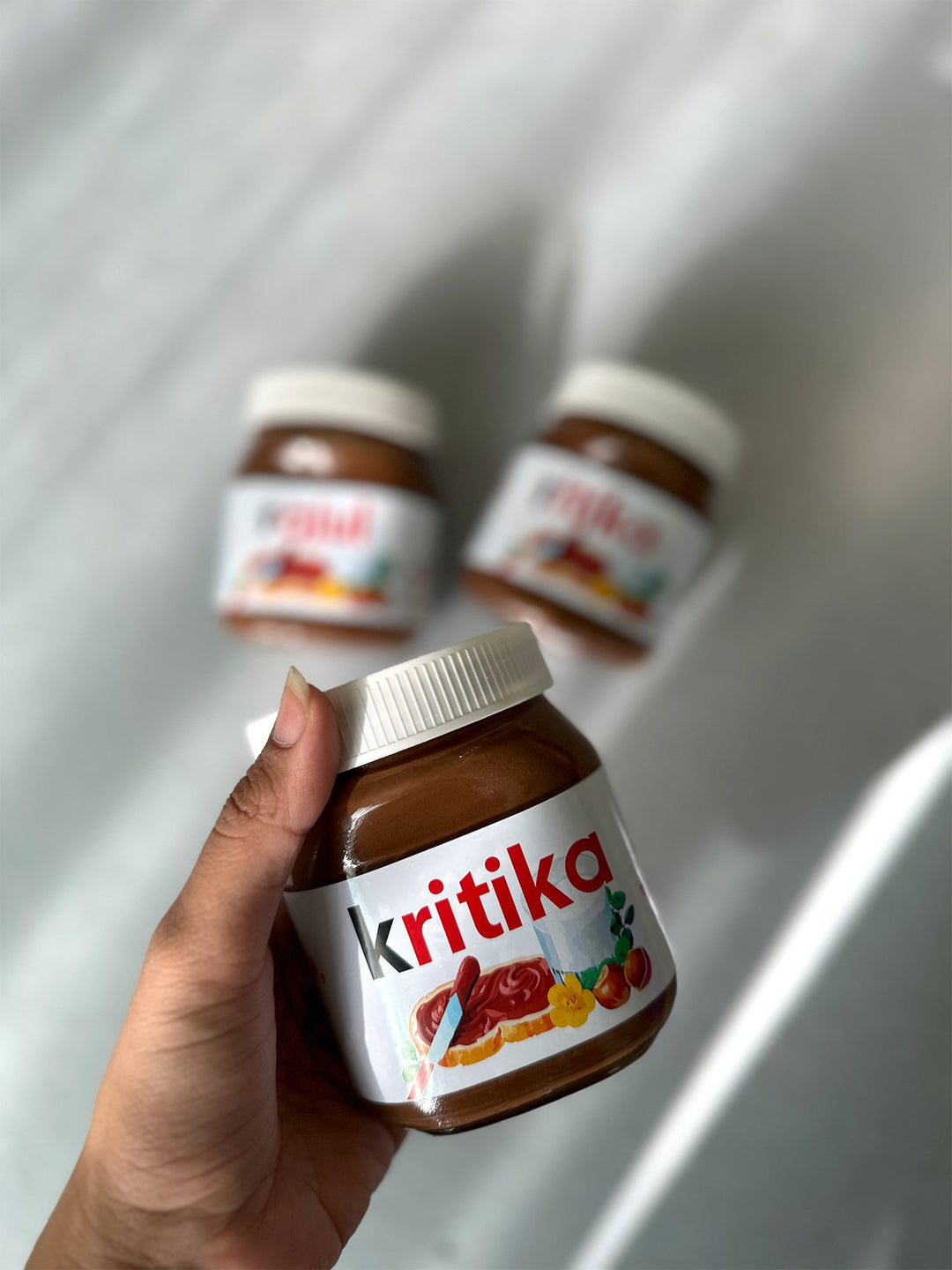 Customised Nutella Jars