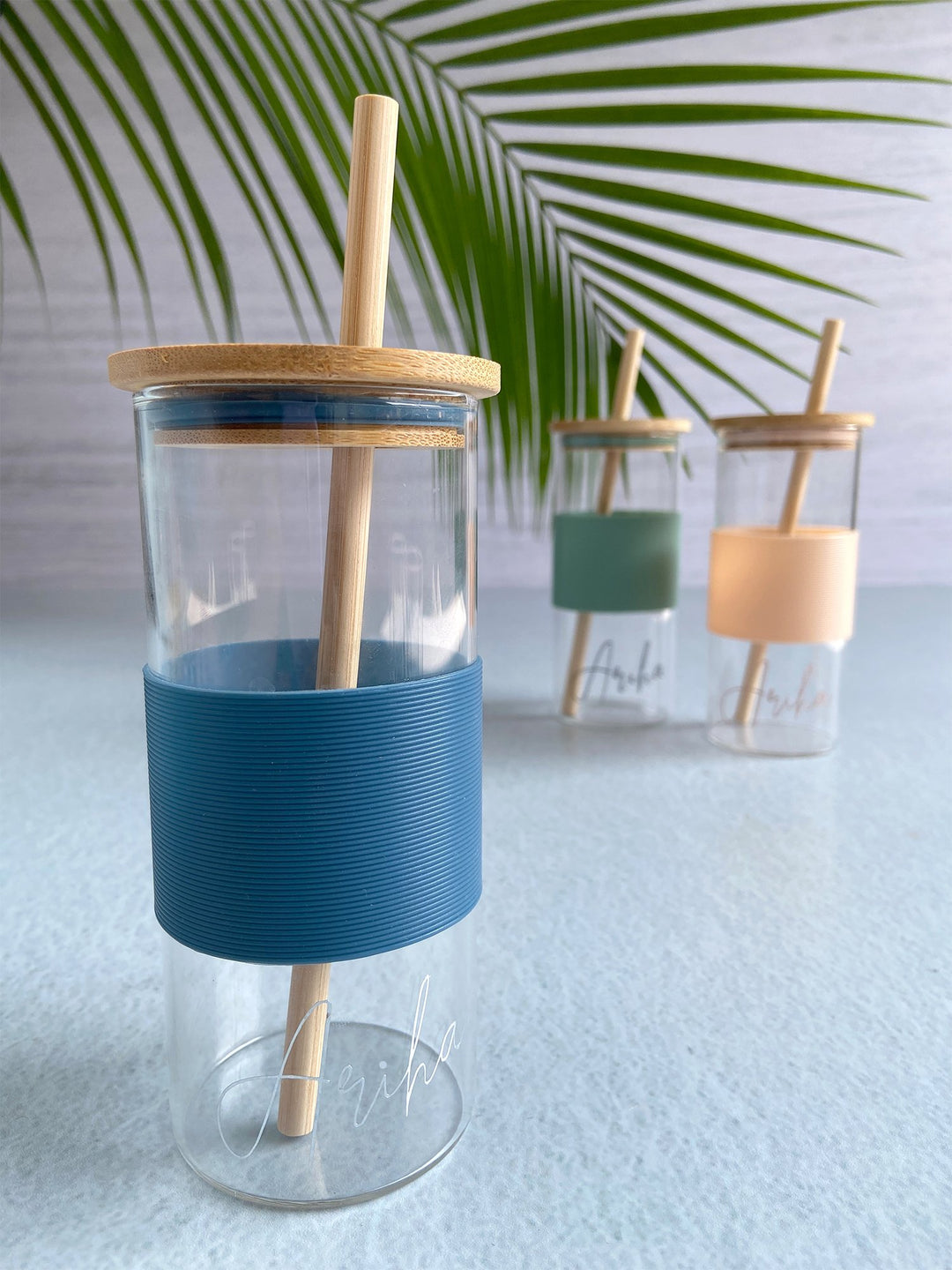 Glass Sipper With Straw