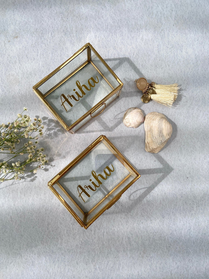 Gold Glass Box