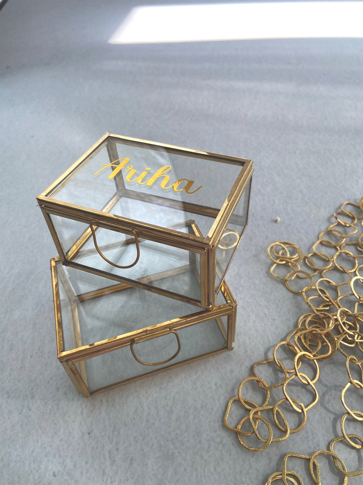 Gold Glass Box