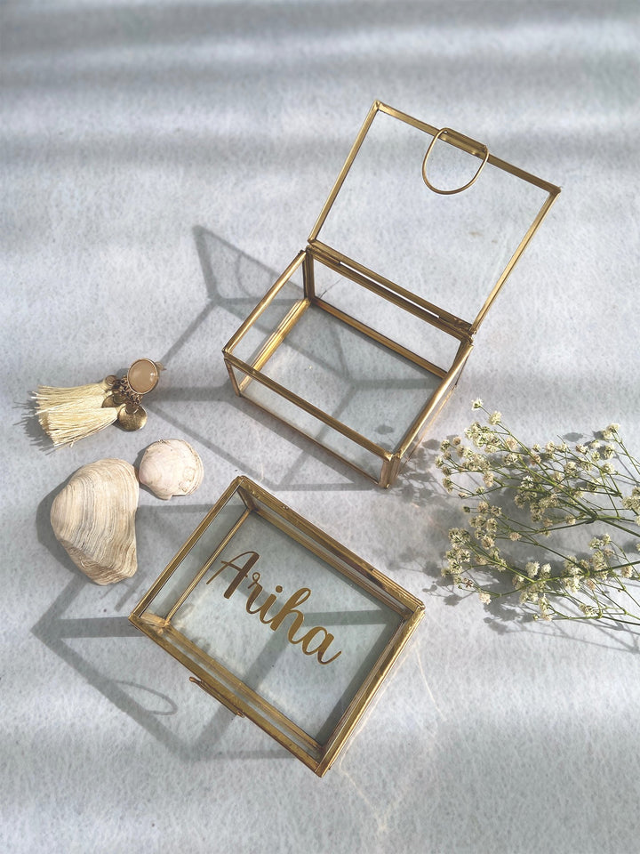 Gold Glass Box