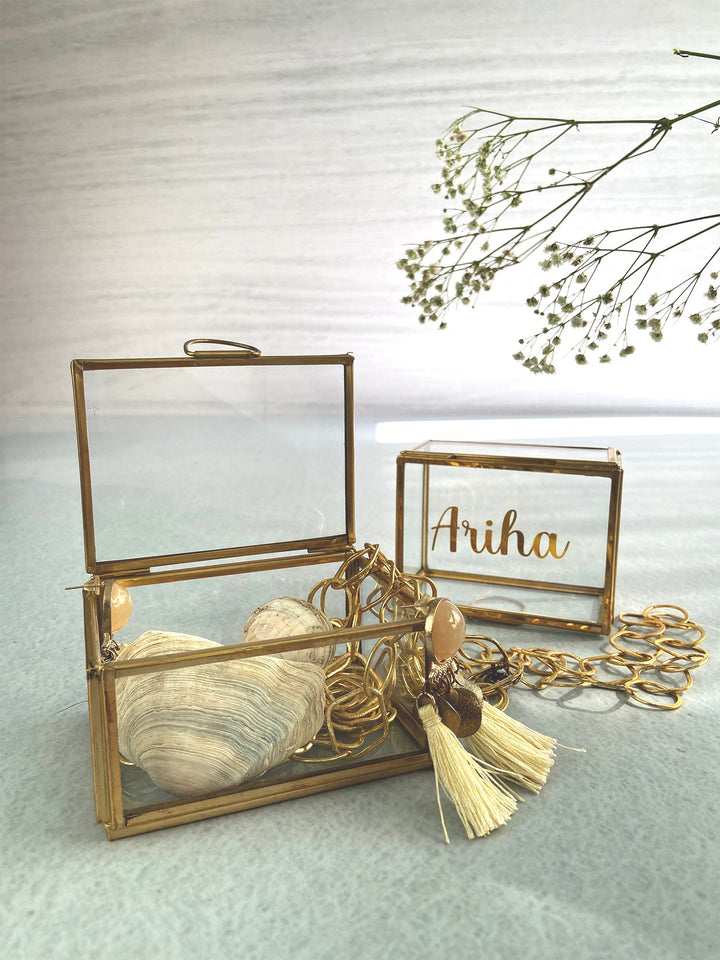 Gold Glass Box