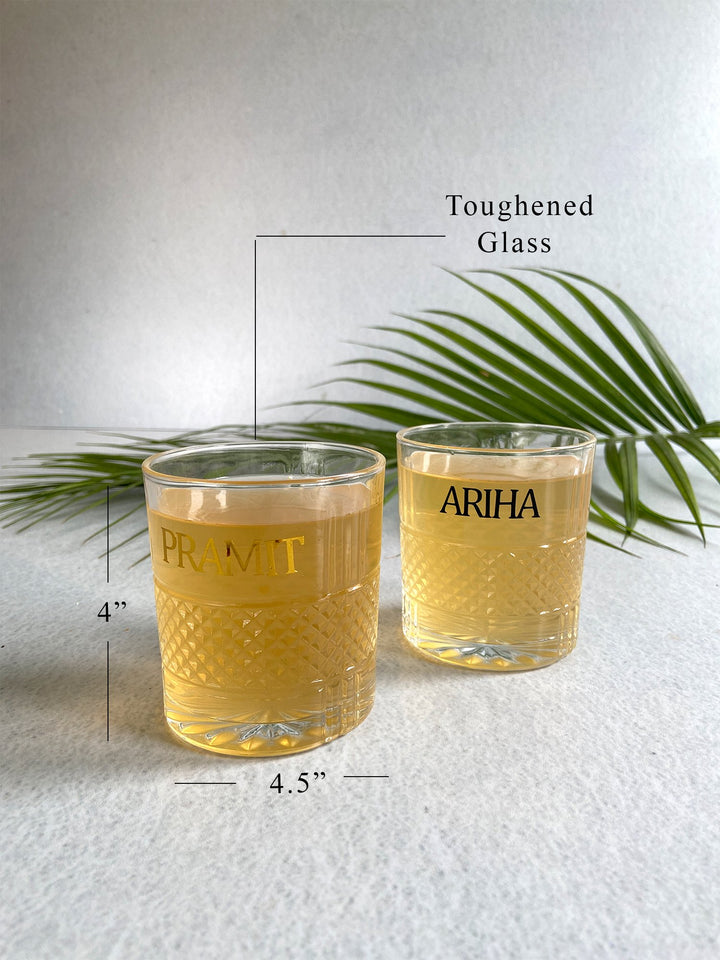 Textured Whiskey Glass