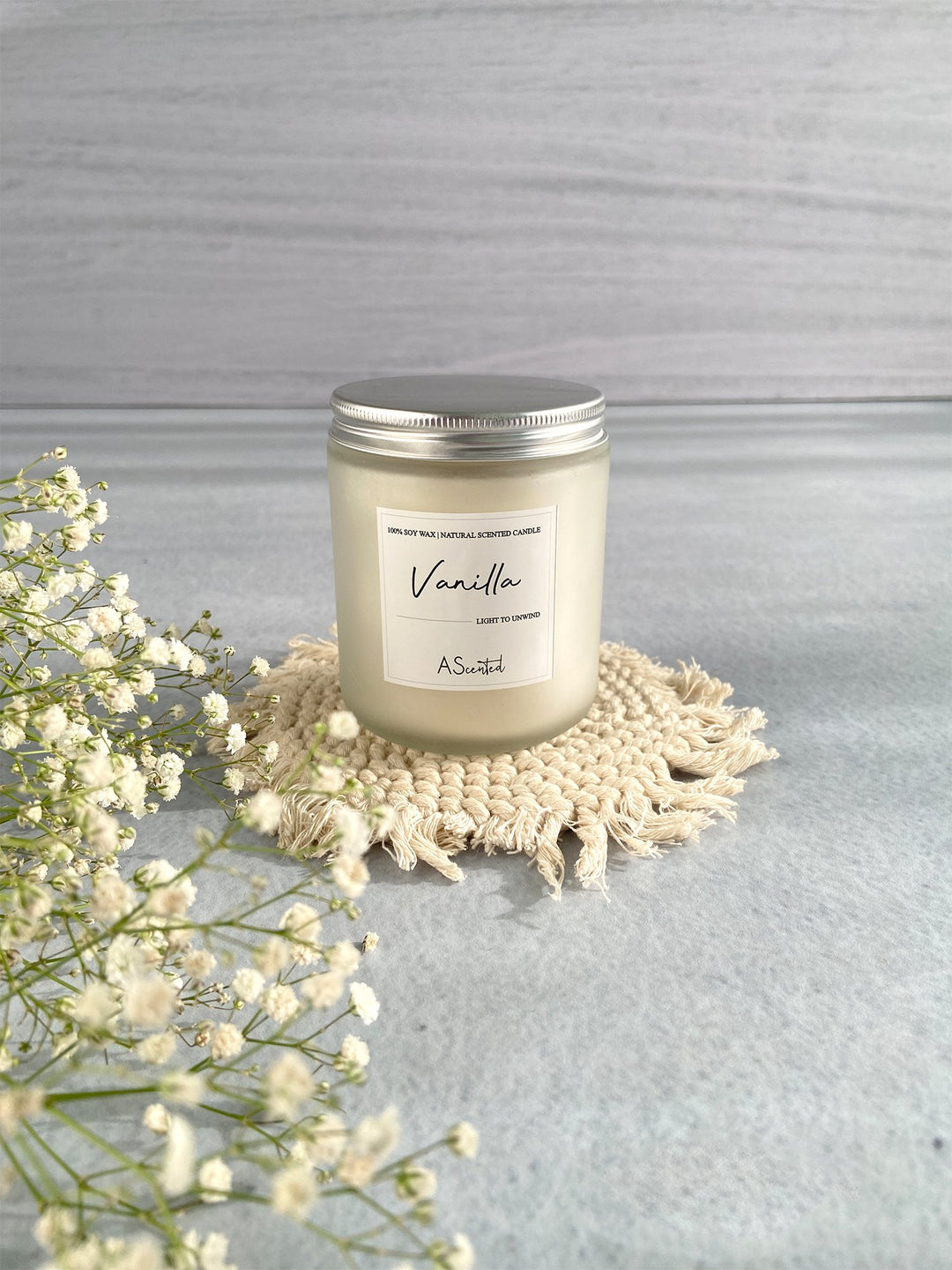 Vanilla - Frosted Jar Silver Lid