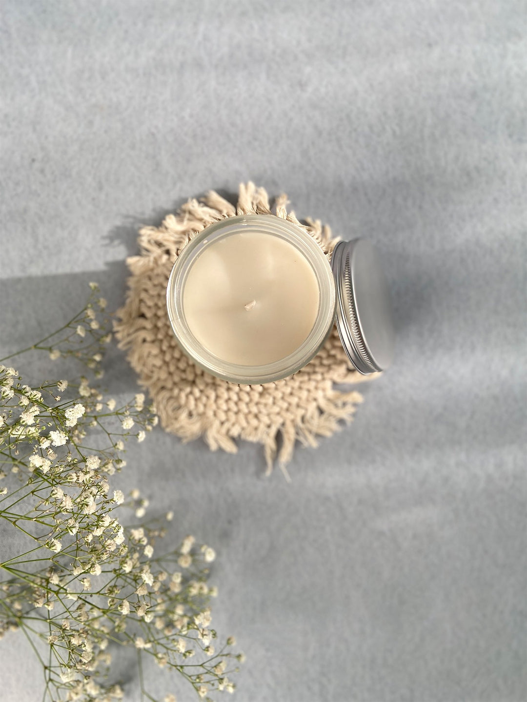 Vanilla - Frosted Jar Silver Lid