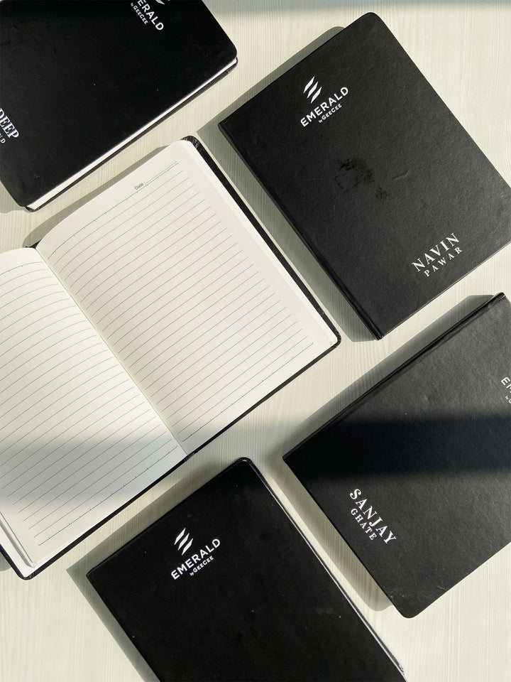 Matte Black Hardbound Diary