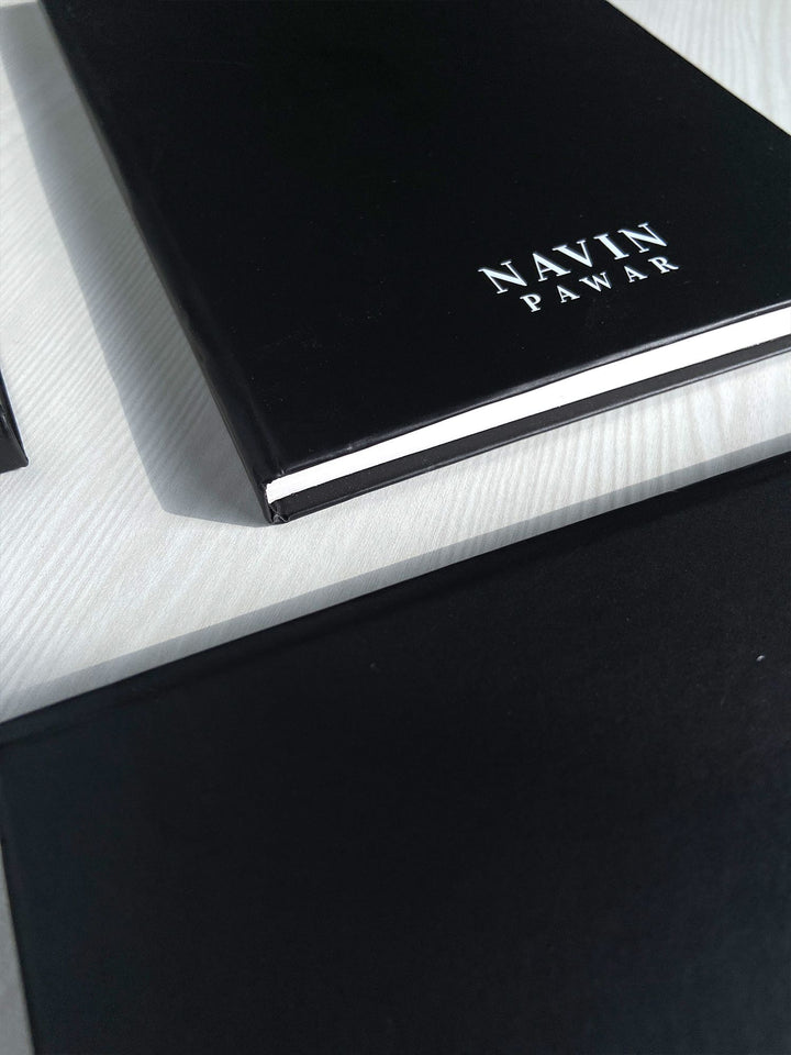 Matte Black Hardbound Diary