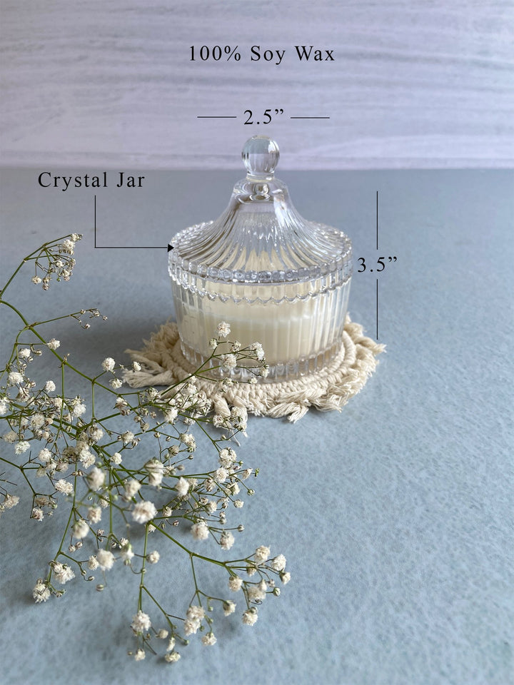 Blue Ocean 3 Wick Candle- Crystal Jar