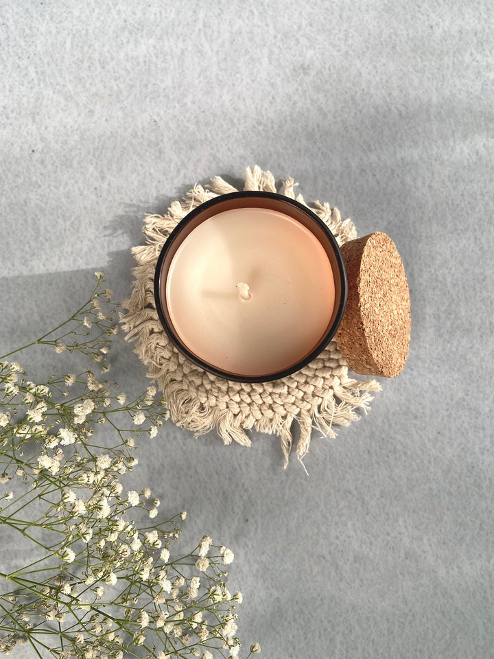 Coco Peach - Frosted Jar Cork Lid